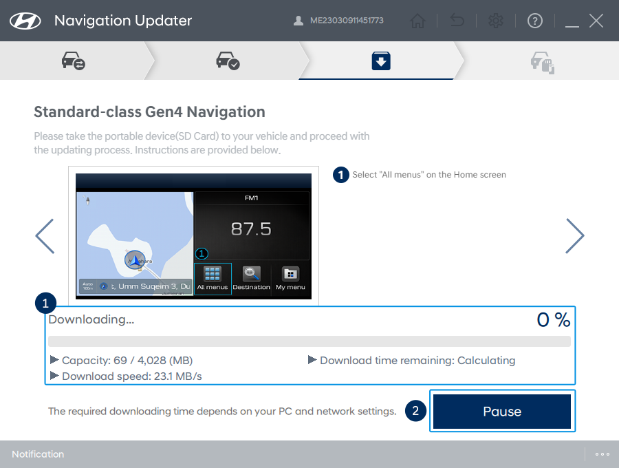 How to Update Official Hyundai Motors Navigation Update site